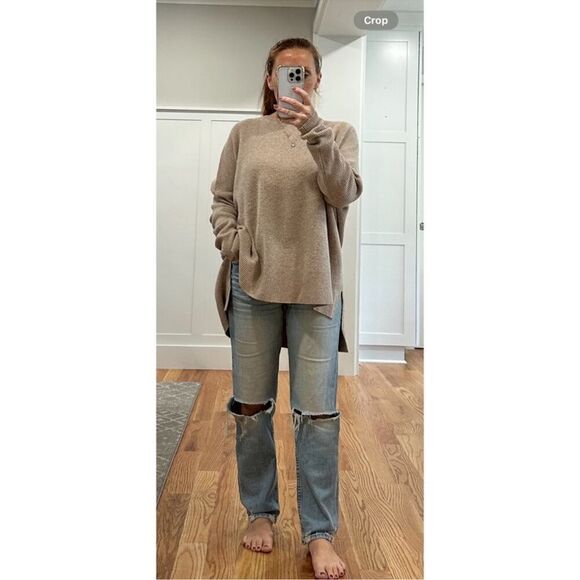 Vince Crew Neck Long Sleeves Ribbed Wool & Yak Tunic M - Picture 5 of 7